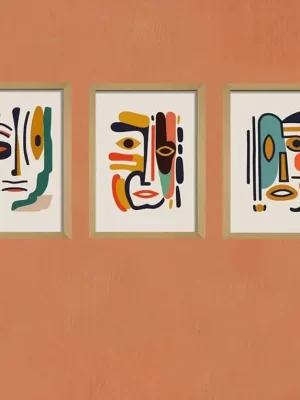 Boho Art : Unique Faces with Emotions