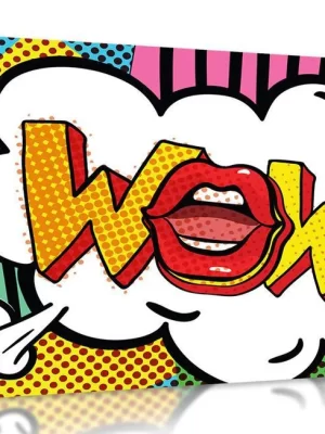 Pop Art : WOW with Unique Mouth Depiction