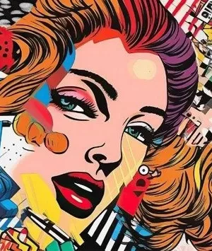 Pop Art : A Fusion of Retro Glamour and Modern Chaos