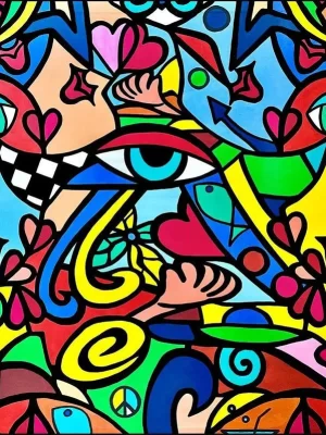 Colorful Abstract Pop Art