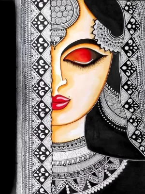 Mystic Glance: A Rajasthani Portrait