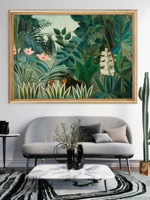 Enchanting Tropical Jungle: Original Nature Painting