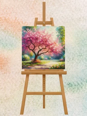 Blossoming Pink Tree Garden - KN02_2
